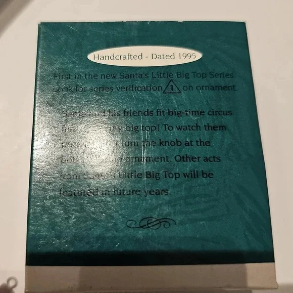 Hallmark Keepsake Miniature Ornament "Santa's Little Big Top 1995" - Picture 5 of 7